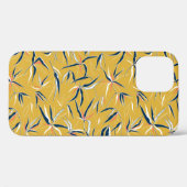 Bamboebladeren: gegooid patroon Case-Mate iPhone case (Achterkant (horizontaal))