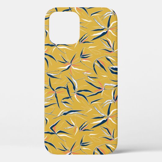 Bamboebladeren: gegooid patroon Case-Mate iPhone case (Achterkant)