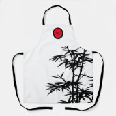 Bamboeboom Monogrammed Restaurant Style Schort (Voorkant)