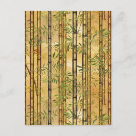 Bamboebos Chiyogami Briefkaart