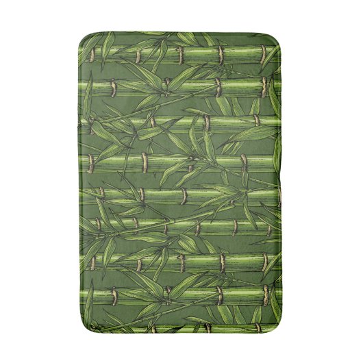 Bamboebos in het groen badmat (Voorkant Verticaal)
