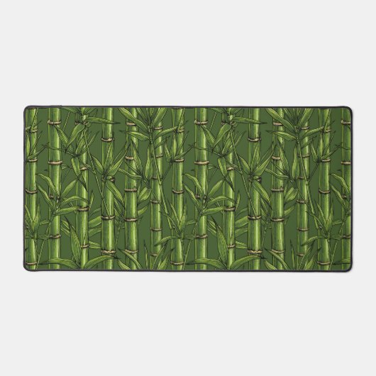 Bamboebos in het groen bureaumat (Voorkant)