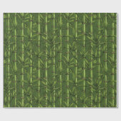 Bamboebos in het groen cadeaupapier (Vlak)