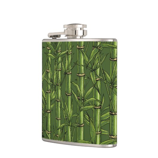Bamboebos in het groen heupfles (Links)