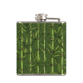 Bamboebos in het groen heupfles (Achterkant)