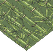 Bamboebos in het groen korte tafelloper (Hoek)