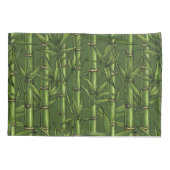 Bamboebos in het groen kussensloop (Achterkant-Links)