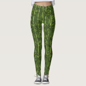Bamboebos in het groen leggings (Voorkant)