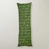 Bamboebos in het groen lichaamskussen (Achterkant (Verticaal))
