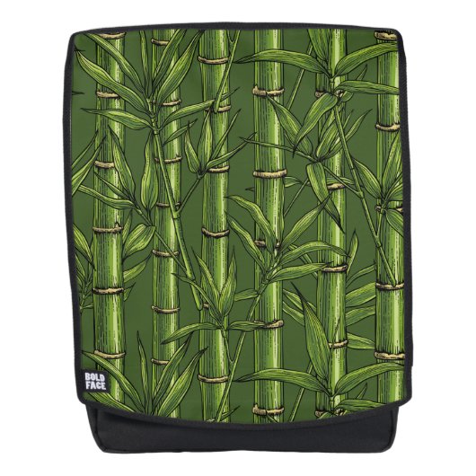 Bamboebos in het groen rugtassen (Voorkant)