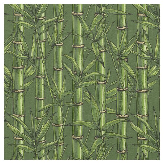 Bamboebos in het groen stof (Close Up)