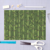 Bamboebos in het groen tissuepapier (Craft)