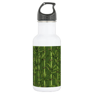 Bamboebos in het groen waterfles