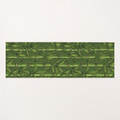 Bamboebos in het groen yogamat (Voorkant (horizontaal))