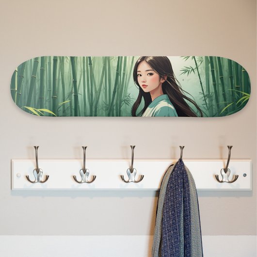 Bamboebos met Aziatische vrouw Persoonlijk Skateboard
