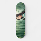Bamboebos met Aziatische vrouw Persoonlijk Skateboard (Voorkant)