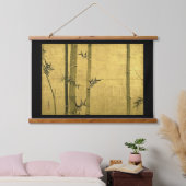 Bamboebos, Ogata Kōrin, Sumi-e Hangend Wandkleed (Slaapkamer)
