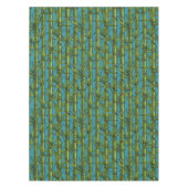 Bamboebos op blauw tafelkleed (Voorkant)