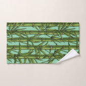 Bamboebos op lichtblauw bad handdoek (Handdoek)
