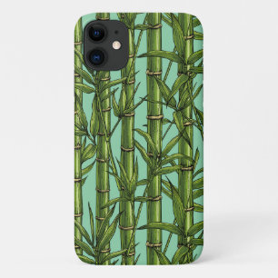 Bamboebos op lichtblauw Case-Mate iPhone case