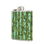 Bamboebos op lichtblauw heupfles (Links)