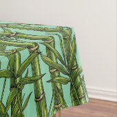 Bamboebos op lichtblauw tafelkleed (Voorbeeld)