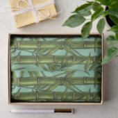 Bamboebos op lichtblauw tissuepapier (Geschenk)