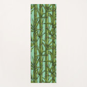 Bamboebos op lichtblauw yogamat (Voorkant)