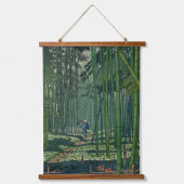 Bamboebos van Saga Fujishima Takeji Hangend Wandkleed (Voorkant)