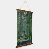 Bamboebos van Saga Fujishima Takeji Hangend Wandkleed (Gebogen)
