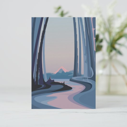 Bamboebossen Bedankkaart (Staand voorkant)