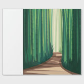 Bamboebossen Cadeaupapier (Vlak)