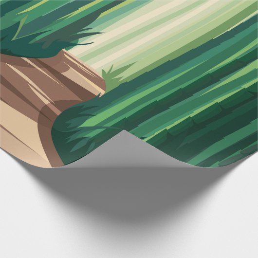 Bamboebossen Cadeaupapier (Hoek)