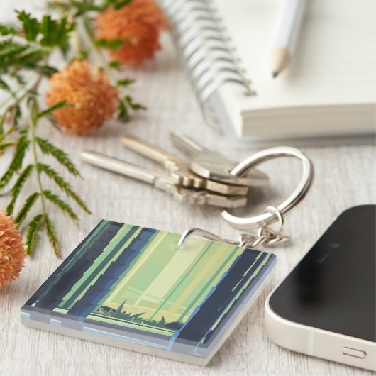 Bamboebossen Sleutelhanger (Voorkant Rechts)