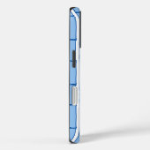 Bamboeey Bamboestreep in Blauw Porselein Case-Mate iPhone Case (Achterkant / Rechts)