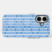 Bamboeey Bamboestreep in Blauw Porselein Case-Mate iPhone Case (Achterkant (horizontaal))