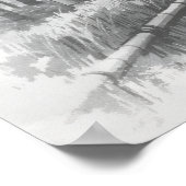 Bamboepad in Licht - Yang | Japanse Zen Wandkunst Poster (Hoek)