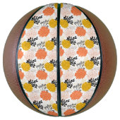 Bamboepatroon waterverf Oriental Mini Basketbal (Verticaal)