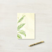 Bamboestengels en bladeren, all over print - post-it® notes (Op bureau)