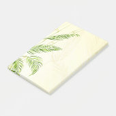 Bamboestengels en bladeren, all over print - post-it® notes (Schuin)