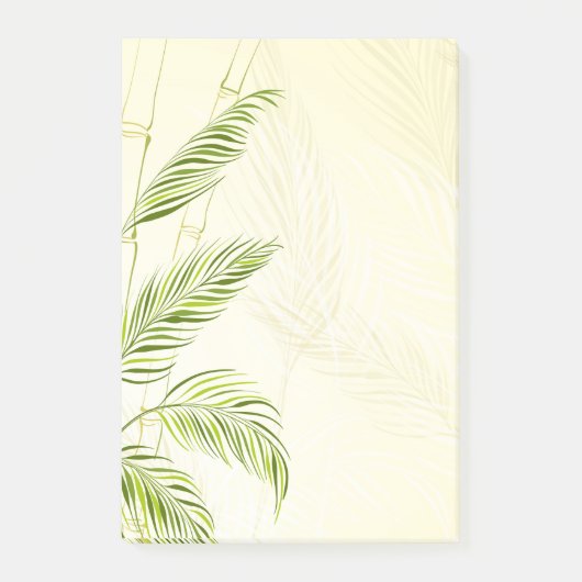 Bamboestengels en bladeren, all over print - post-it® notes (Voorkant)