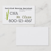 Bamboethema CNA-werkkaartsjabloon Visitekaartje (Voorkant / Achterkant)