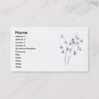 Bamboo-2, Naam, Adres 1, Adres 2, Contact 1.. Visitekaartje