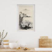 Bamboo, Apricot and a Fisherman by  Imoto Tekiho Poster (Keuken)