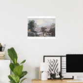 Bamboo Aqueduct in Hong Kong, gegraveerd door Henr Poster (Thuiskantoor)