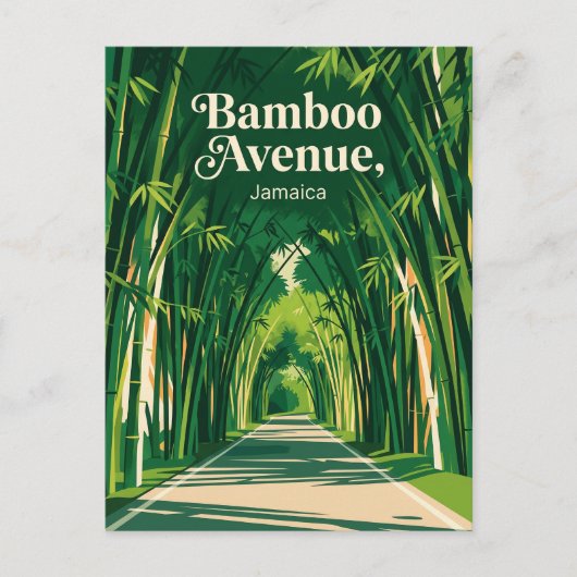 Bamboo Avenue Jamaica Briefkaart (Voorkant)