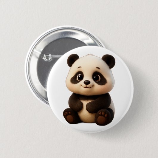 - "Bamboo Baby" – Ronde Button 5,7 Cm (Voorkant /achterkant)