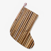 Bamboo barrier screen fence kleine kerstsok (Voorkant (Hangend))