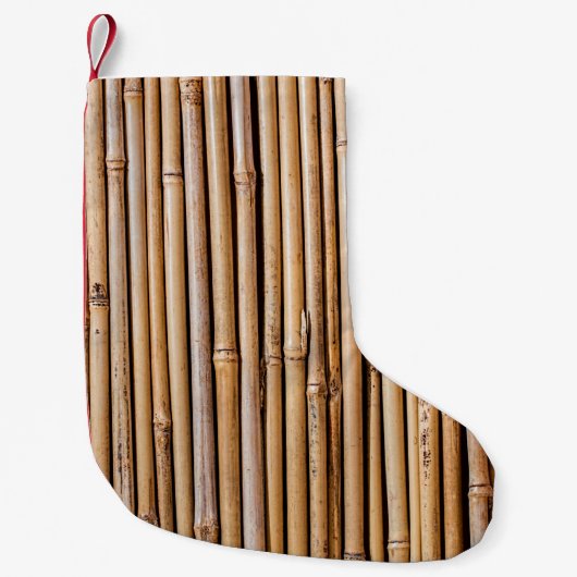 Bamboo barrier screen fence kleine kerstsok (Voorkant)