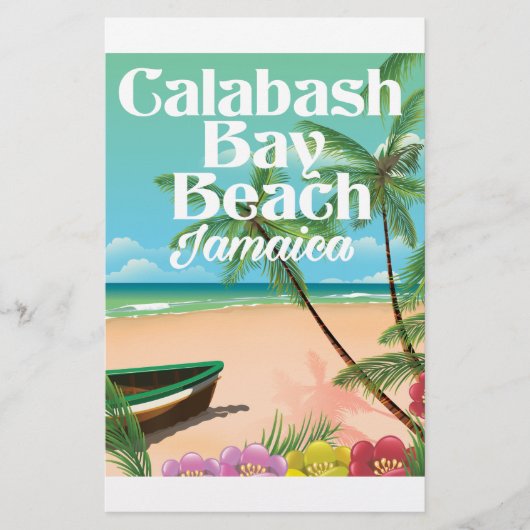 Bamboo Beach Jamaica Briefpapier (Voorkant)